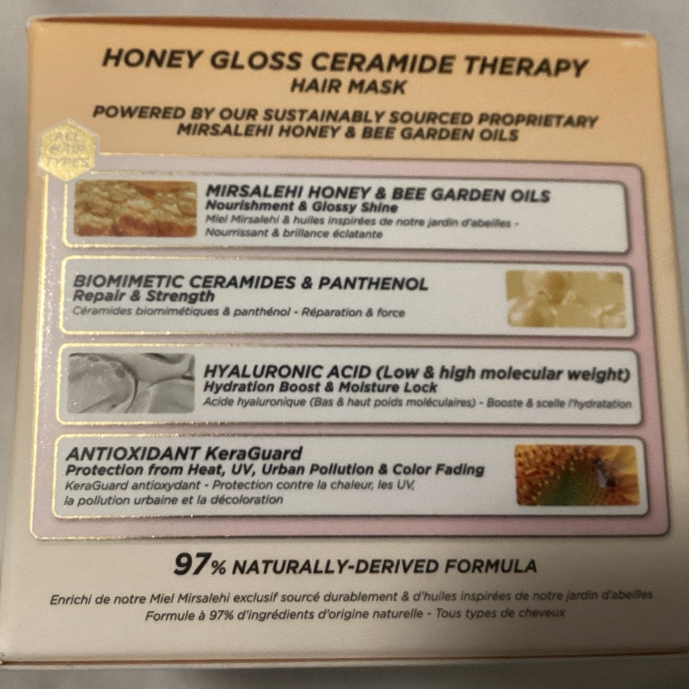 Gisou Honey Gloss Hydrating Hair Mask 75ml small size - Picture 3 of 4